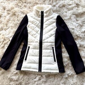 Calvin Klein Black and White Athletic Outerwear